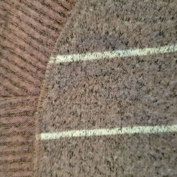 NWT MAURICE'S HAVEN COZY KNIT PURPLE STRIPED CREW NECK SWEATSHIRT SZ.XS - Picture 4 of 5